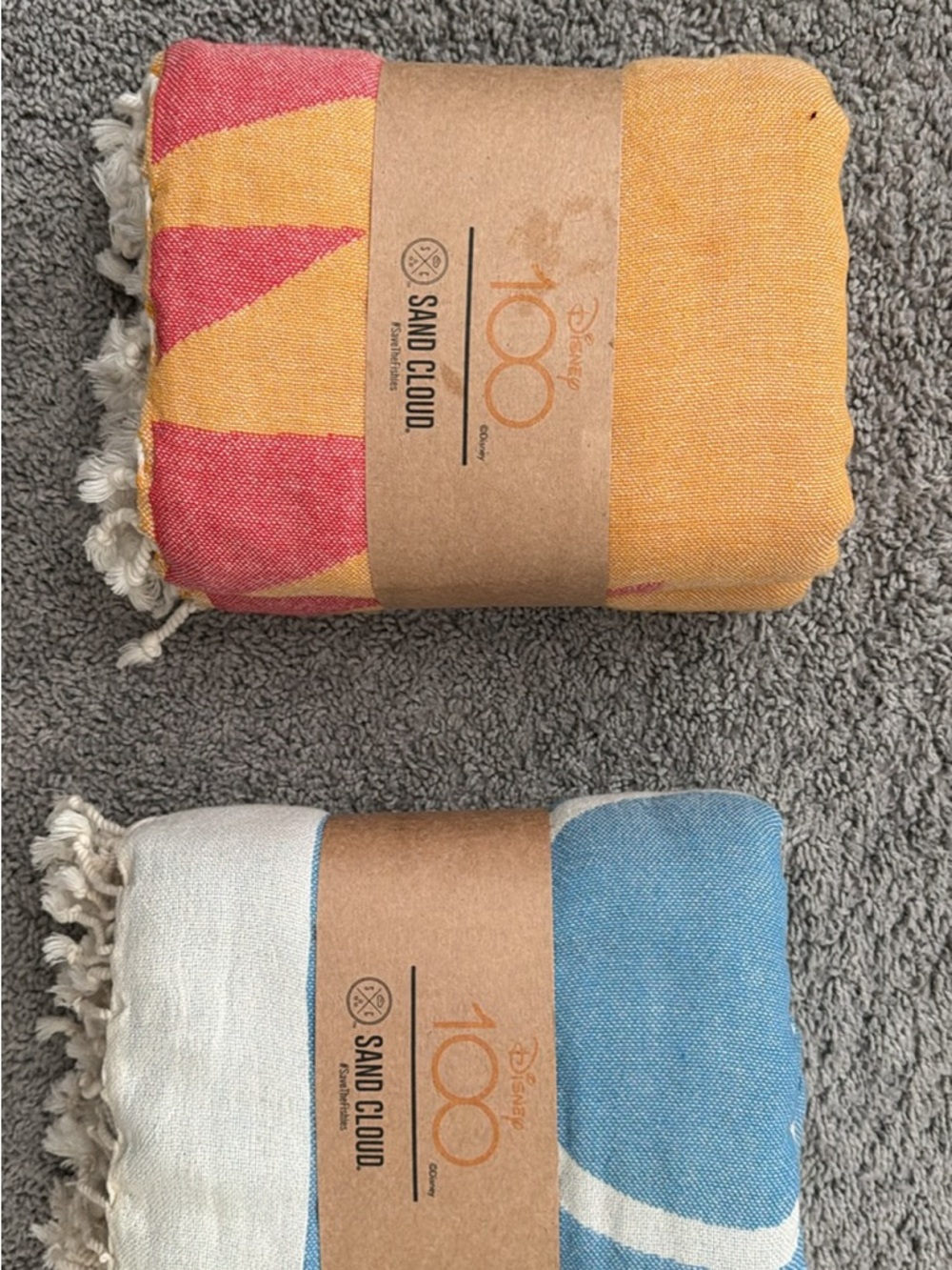 Sand Cloud Disney 100 Beach Towel - Yellow & Red